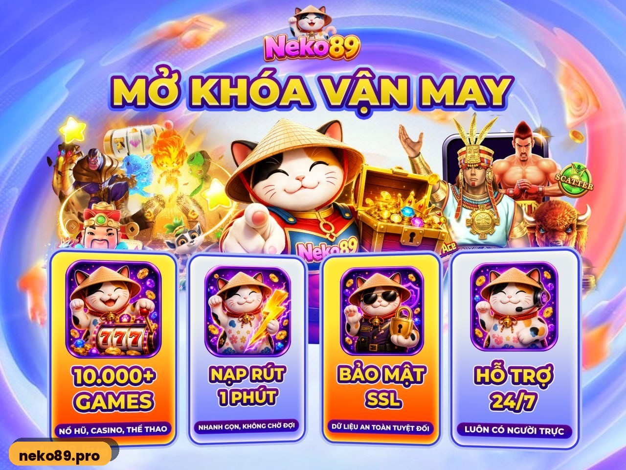 NEKO89 cổng game nổ hũ casino thể thao bắn cá - neko89.pro